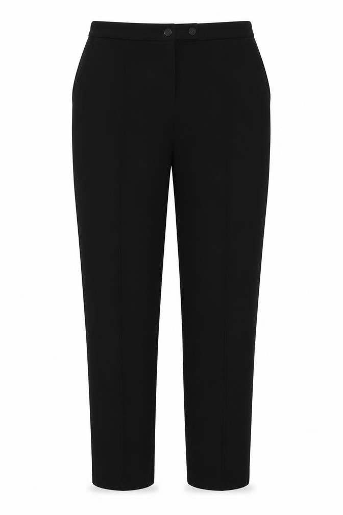 F&F Womens Black  Polyester Trousers  Size 12 L31 in Regular Buckle