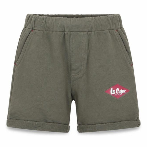 Lee Cooper Boys Green  100% Cotton Sweat Shorts Size 4 Years  Regular
