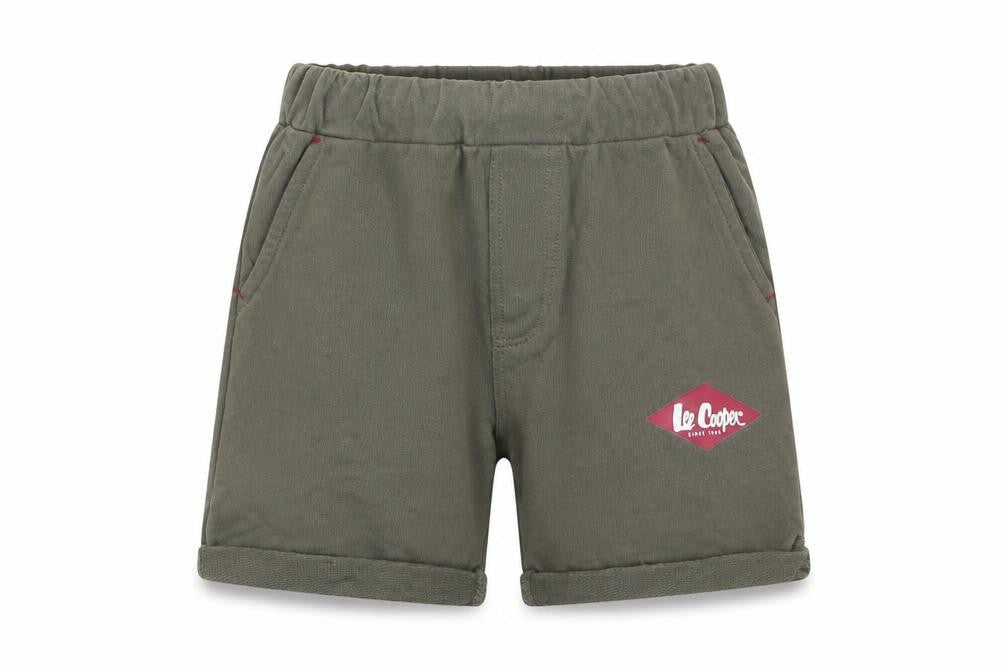 Lee Cooper Boys Green  100% Cotton Sweat Shorts Size 4 Years  Regular