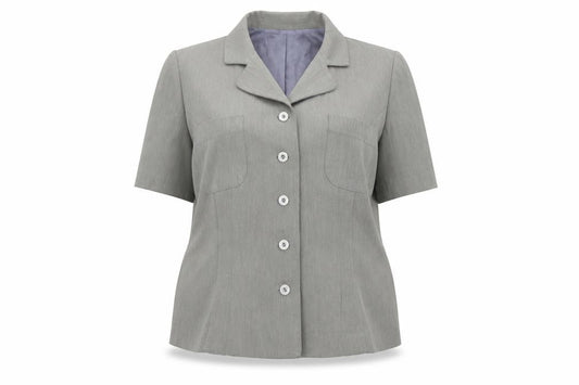 Front view of Roman women’s grey polyester jacket blazer, size UK 18