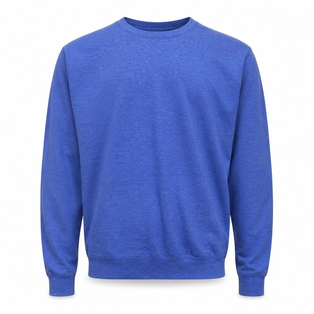 All We Do is Mens Blue Round Neck  Cotton Pullover Jumper Size L