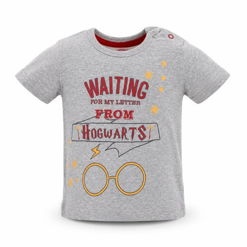 George Baby Green  Cotton Basic T-Shirt Size 6-9 Months Crew Neck Snap - Harry Potter