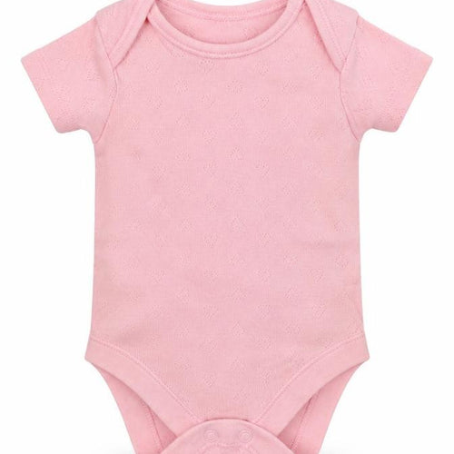 George Baby Pink  Cotton Romper One-Piece Size 0-3 Months  Snap