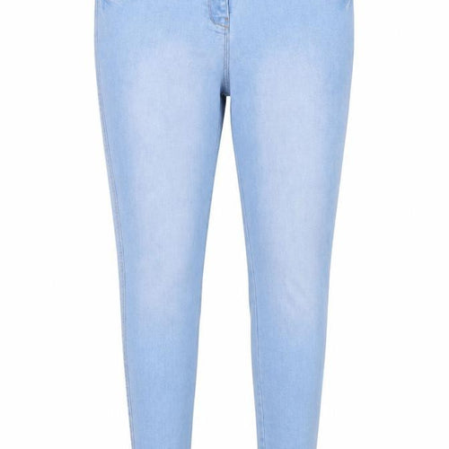/Denim Womens Blue  Cotton Skinny Jeans Size 14 L29 in Regular Button