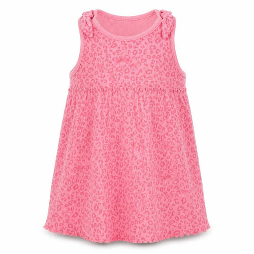 George Girls Pink Animal Print Cotton Capri Pyjama Set Size 3 Years   - Leopard print