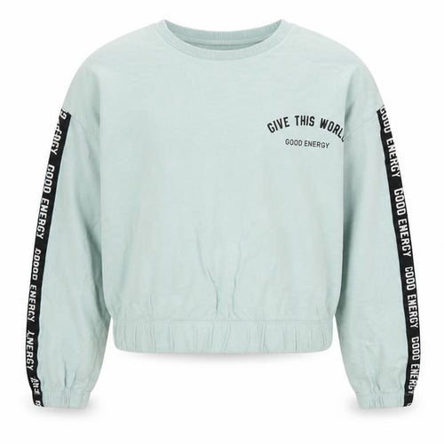 George Girls Green  Cotton Cape Sweatshirt Size 9-10 Years  Pullover - good energy