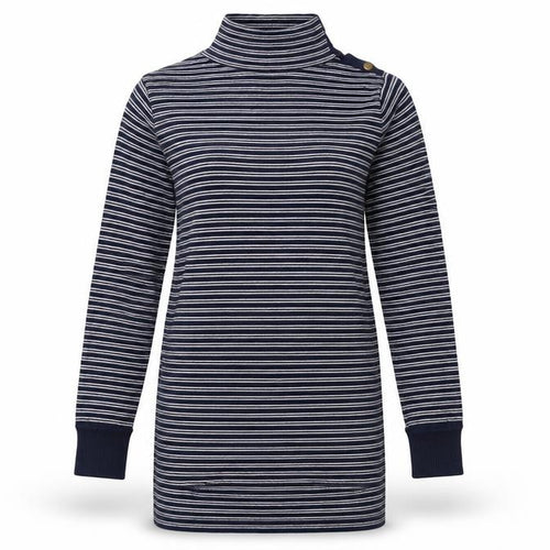 Aspen Womens Blue Striped Cotton Jumper Dress  Size M  Halter Pullover
