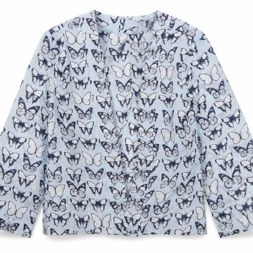 Evie Girls Multicoloured Animal Print Polyester Wrap Blouse Size 5 Years V-Neck