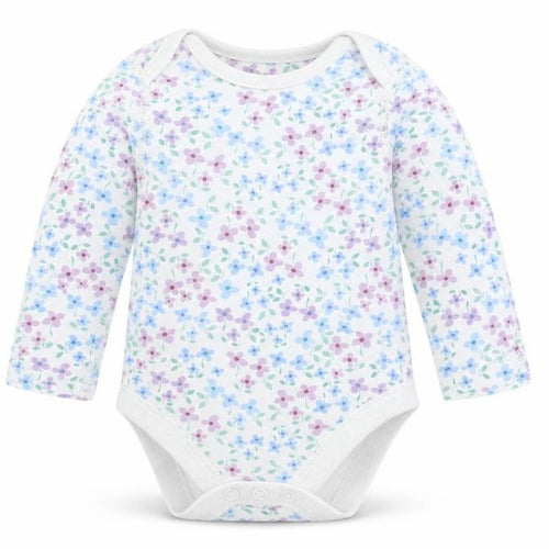 M&S Baby White Floral Cotton Romper One-Piece Size 3-6 Months  Snap
