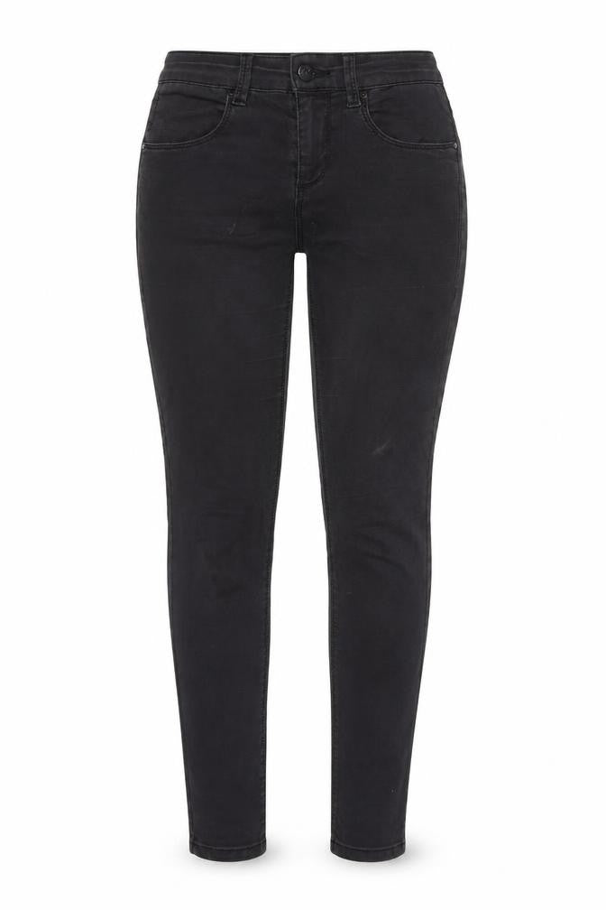 Topshop Womens Black  Cotton Skinny Jeans Size 28 in L32 in Regular Zip