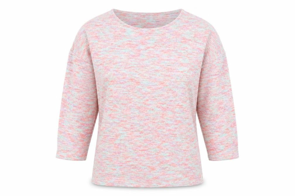 Tu Womens Pink Round Neck  Polyester Pullover Jumper Size 8