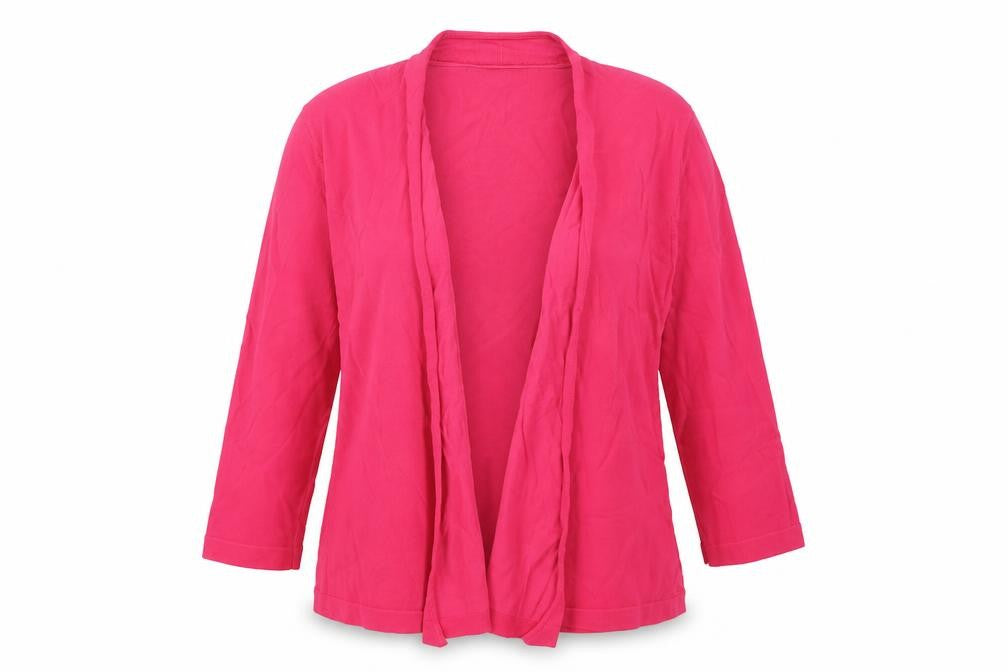 Country Casuals Womens Pink V-Neck  Viscose Cardigan Jumper Size S