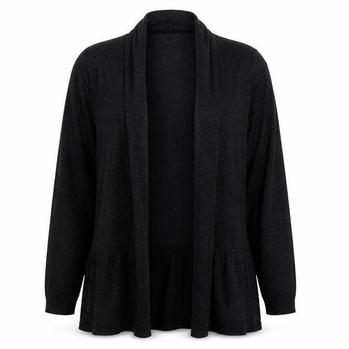 Linea Womens Black Round Neck  Viscose Cardigan Jumper Size S