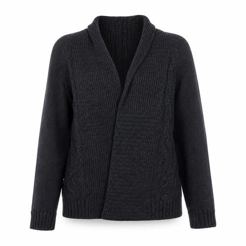 M&S Womens Grey V-Neck  Cotton Cardigan Jumper Size 8
