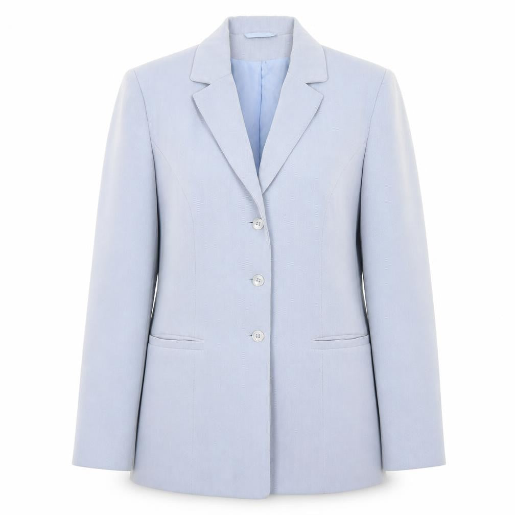 NL Collection Womens Blue  Polyester Jacket Blazer Size 14
