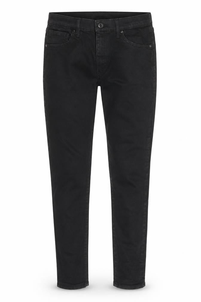 Topshop Womens Black  Cotton Skinny Jeans Size 28 in L29 in Regular Zip