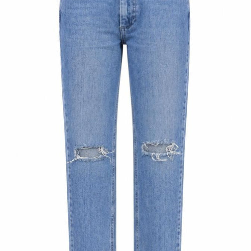ASOS Mens Blue  Cotton Straight Jeans Size 23 in L32 in Regular Zip