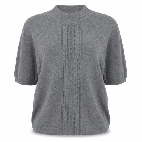 Country Casuals Womens Grey Round Neck  Cotton Pullover Jumper Size L