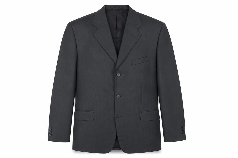 Zantos Mens Grey  Polyester Jacket Blazer Size 42