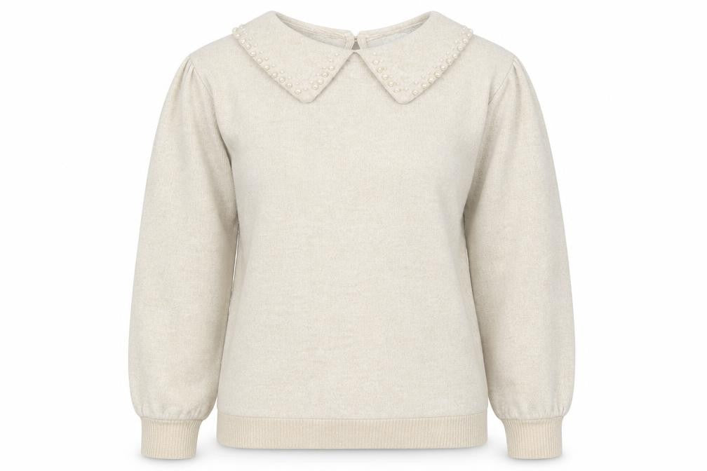 Papaya Womens Beige  Polyester Pullover Sweatshirt Size 10  Pullover