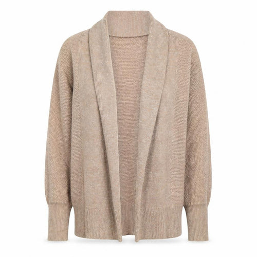 M&S Womens Beige V-Neck  Cotton Cardigan Jumper Size 10