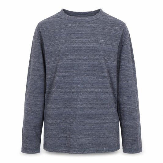 Front view of F&F boys’ blue cotton basic t-shirt, size 8, years round neck