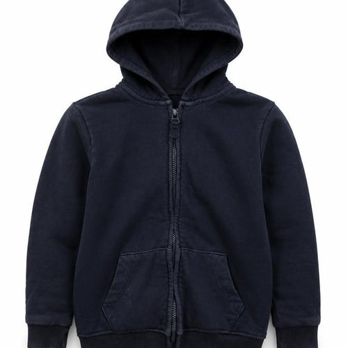 TU Boys Blue  Cotton Full Zip Hoodie Size 6 Years  Zip