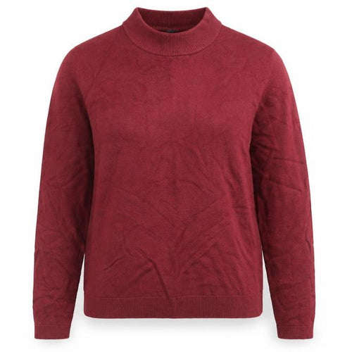 Originals Womens Red Mock Neck  Acrylic Pullover Jumper Size 12