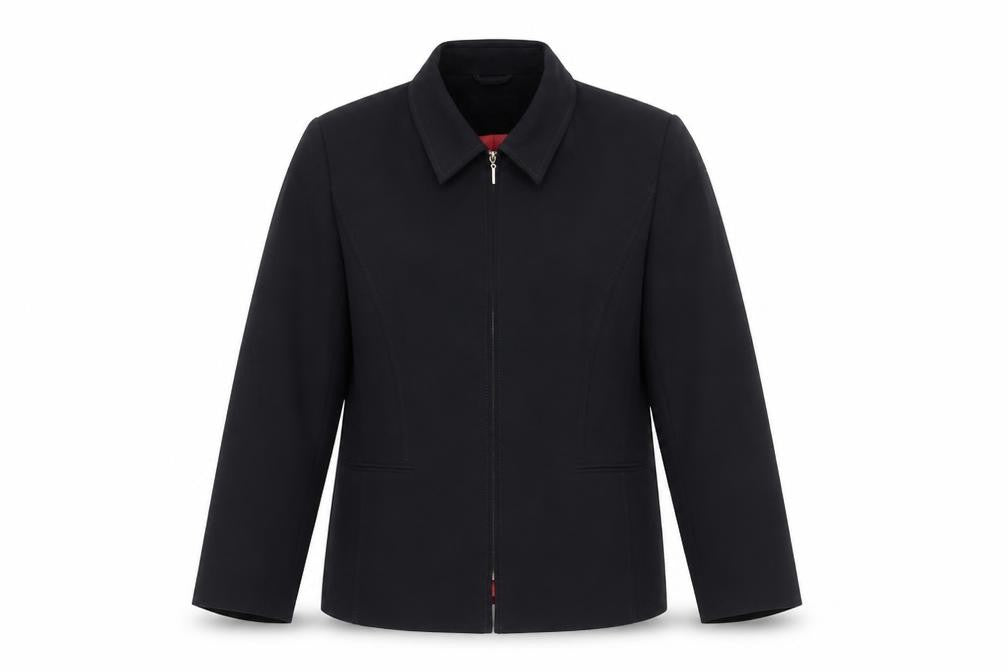Warp & Weft Womens Black   Jacket  Size 14  Zip