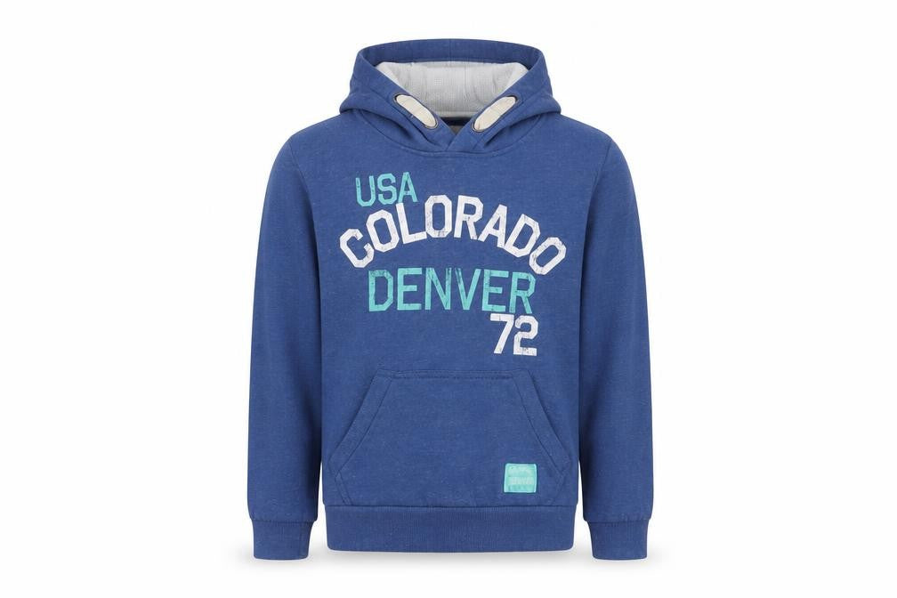 Primark Girls Blue  Cotton Pullover Hoodie Size 10-11 Years   - Colorado