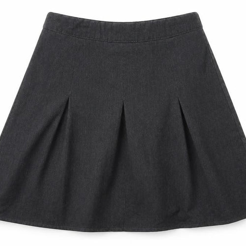 George Girls Grey  Polyester Skater Skirt Size 8-9 Years  Regular Zip