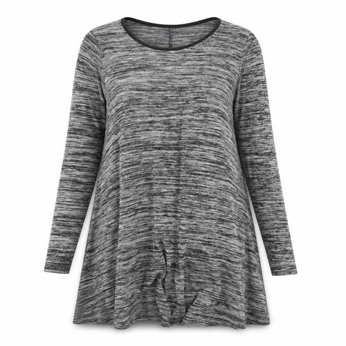 New Look Womens Grey  Viscose Trapeze & Swing  Size 10  Crew Neck