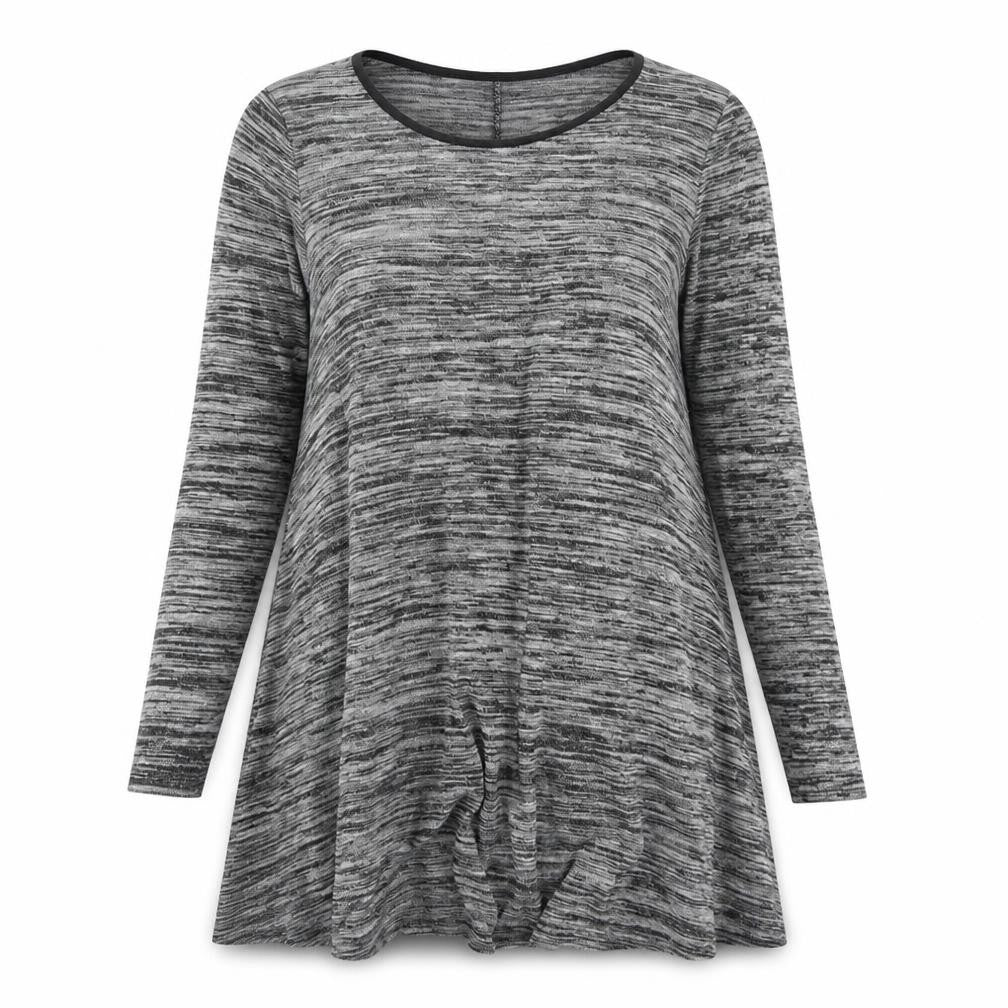 New Look Womens Grey  Viscose Trapeze & Swing  Size 10  Crew Neck
