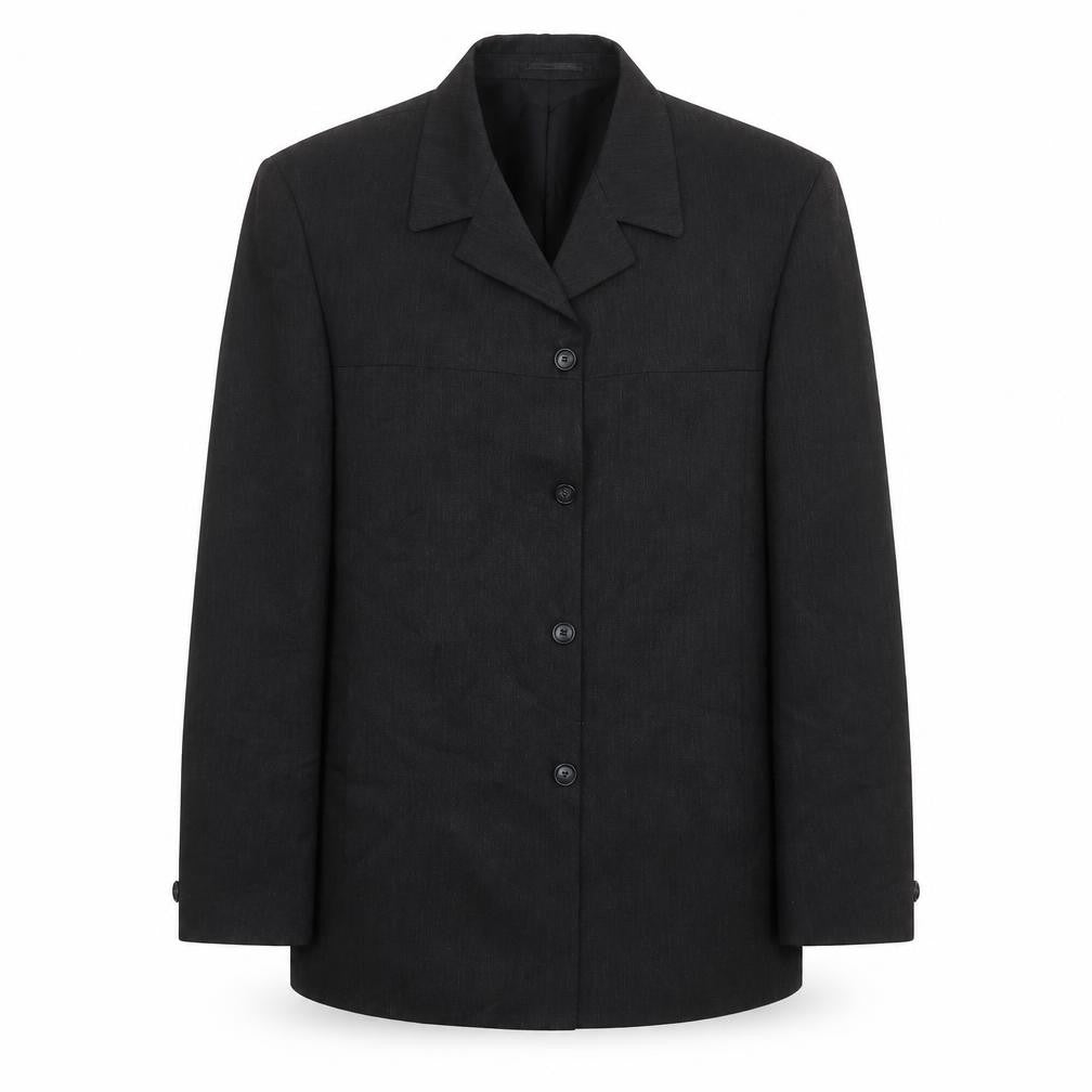 Front view of ARMANDO men’s grey polyester jacket suit jacket, size 42