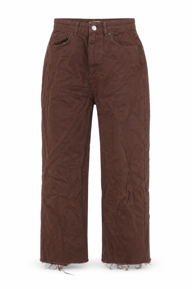 Pull&Bear Womens Brown Cropped Jeans Size 8 L25 in Regular