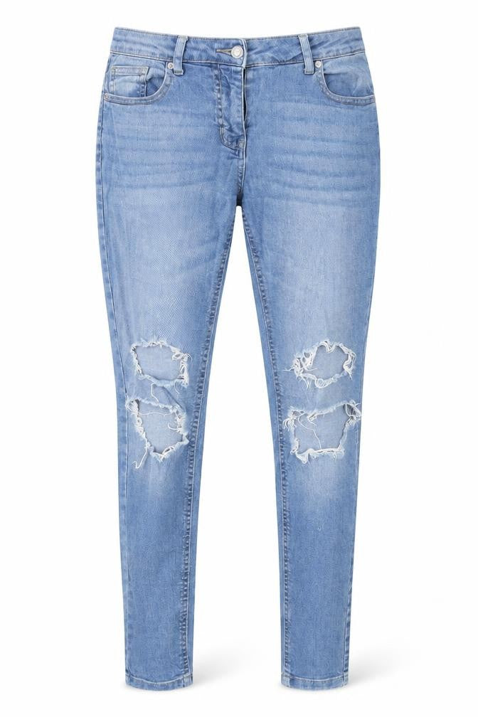 Quiz Womens Blue  Cotton Skinny Jeans Size 8 L29 in Regular
