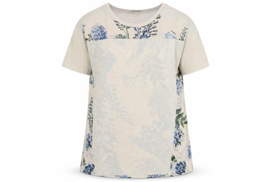 Front view of Next women’s multicoloured round neck floral polyester jumper, size UK 12