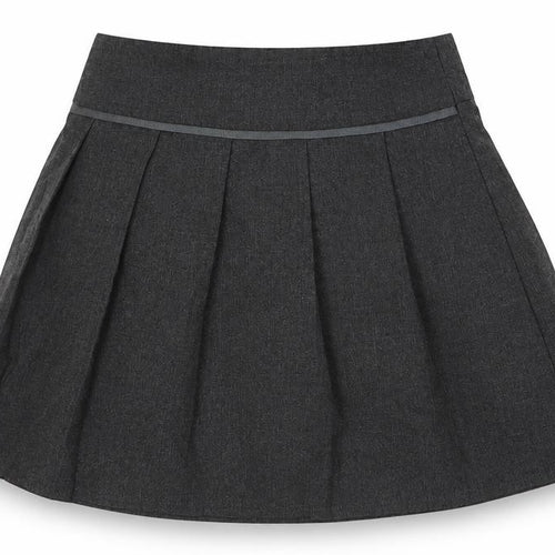 TU Girls Grey  Viscose Pleated Skirt Size 5 Years  Regular Zip