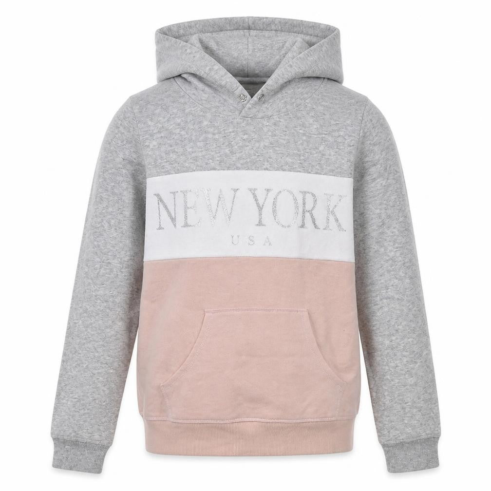 H&M Girls Grey Plaid Cotton Pullover Hoodie Size 14 Years  Pullover - New York
