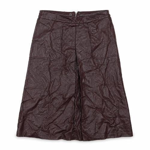 Dorothy Perkins Womens Purple  Polyurethane A-Line Skirt Size 14