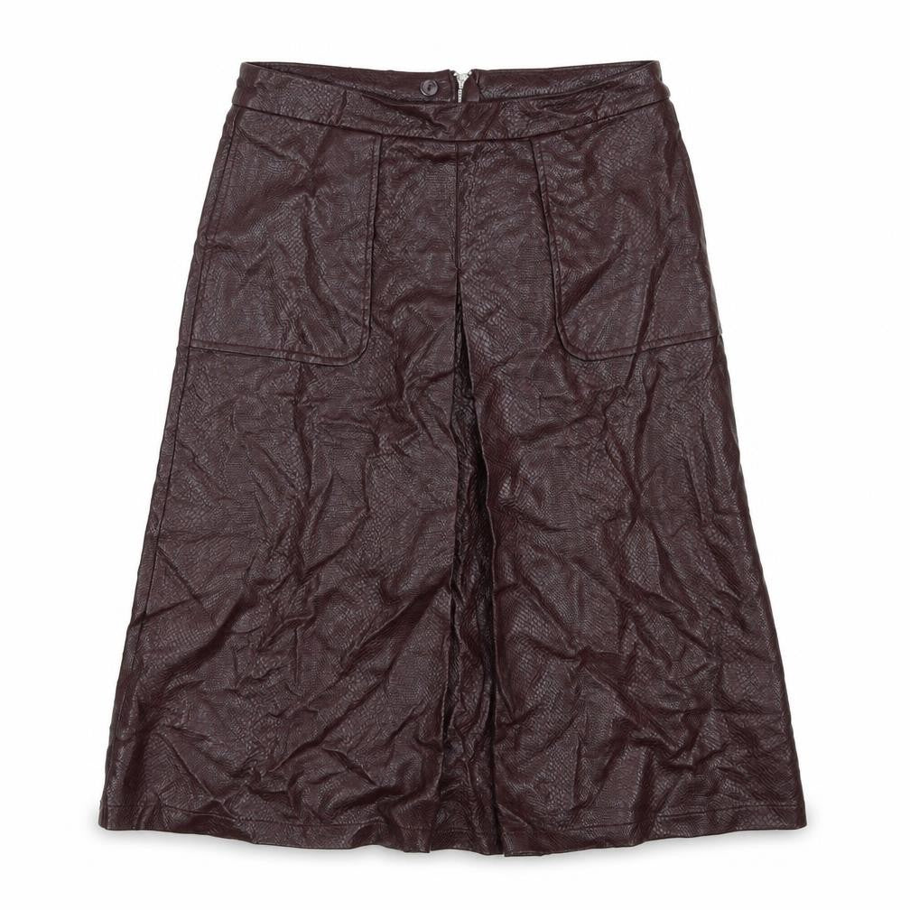 Dorothy Perkins Womens Purple  Polyurethane A-Line Skirt Size 14