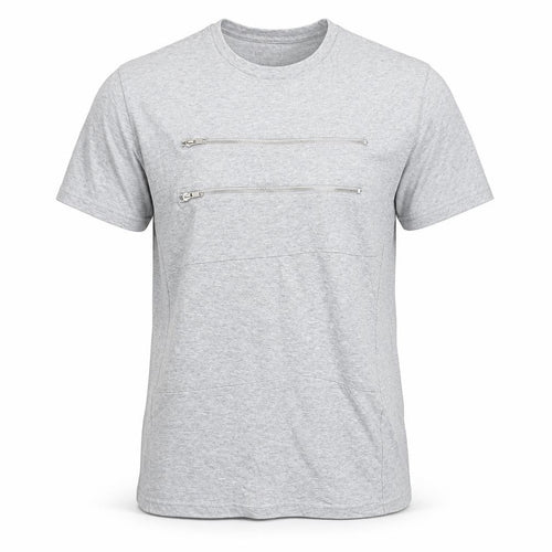 Boohoo Mens Grey  Cotton  T-Shirt Size L Round Neck