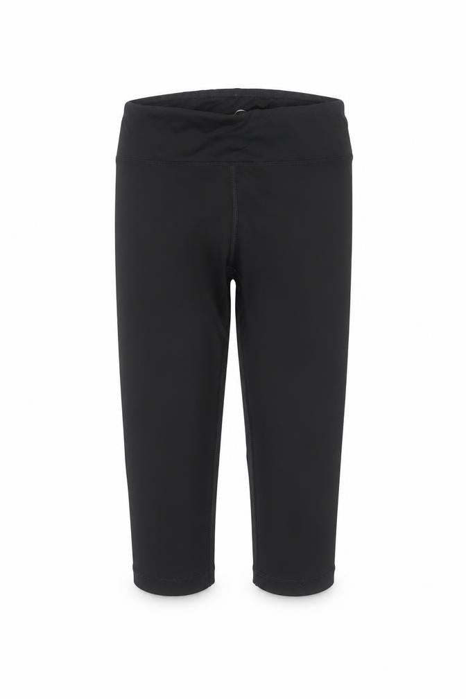 90 Degree Girls Black  Polyester Capri Trousers Size 7-8 Years  Extra-Slim  - active wear