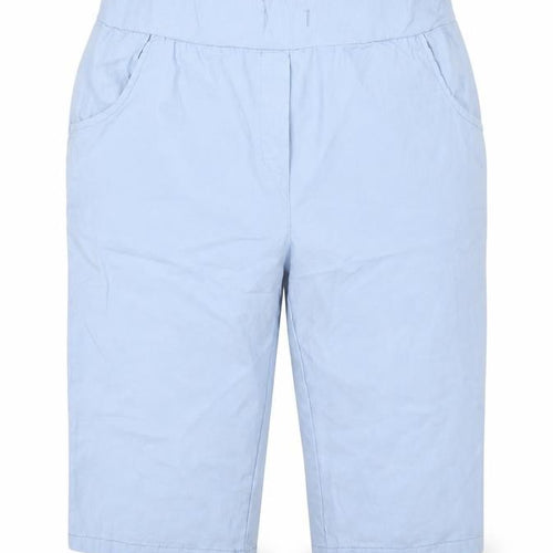 Preworn Womens Blue  Viscose Bermuda Shorts Size 28 in L12 in Regular