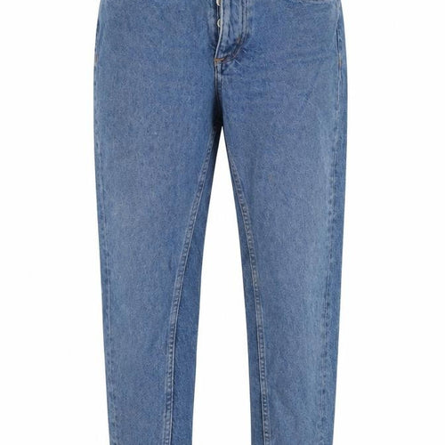 H&M Womens Blue  Cotton Straight Jeans Size 8 L26 in Regular Button