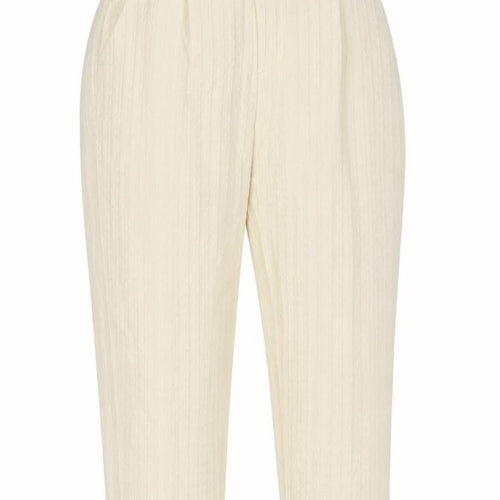 Preworn Womens Ivory  Polyester Capri Trousers Size 28 in L26 in Regular