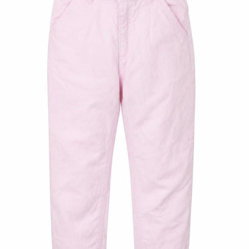 F&F Girls Orange  Cotton Tapered Jeans Size 9 Months L21 in Regular Zip