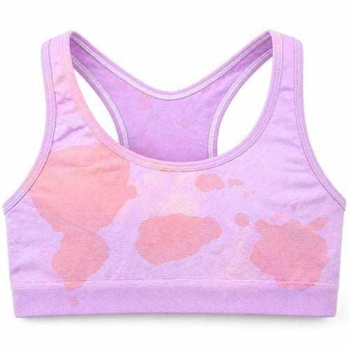 m&s Girls Purple Camouflage Nylon Camisole Tank Size 15 Years Scoop Neck