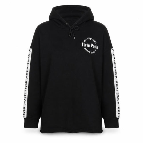 Divided by H&M Womens Black  Cotton Pullover Hoodie Size M   - new york