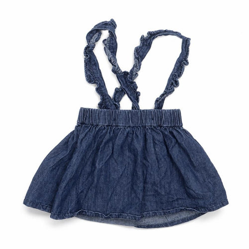 Matalan Girls Blue  Cotton A-Line Skirt Size 9-12 Months